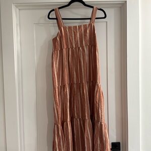 EUC Madewell Tiered Midi Dress